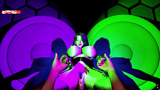 Bigboobs Cyber Goddess with Curves - 3D Animation Hentai