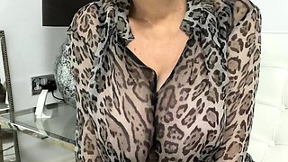 Big Boobed Blonde Masturbates With A Dildo In The Bathroom
