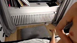 Warning Fantastic blonde big cock blowjob and cumshot