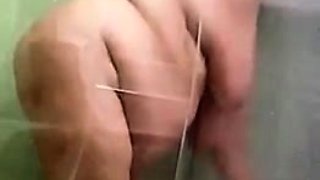 BBW taking a nightime chower with the window wide open.....