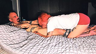 Female orgasm, perfect boobs, cum dripping pussy