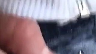 Naughty milf loves to suck a stranger's cock outdoors