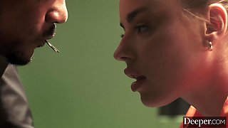 Brunette Anna Claire Clouds in Wild BBC Deep Passion Heat