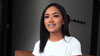 Tiny Ebony Latina Teen Pussy Stretched