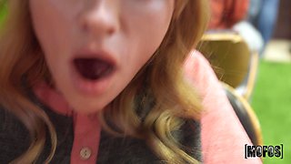 Filthy redhead girl horny porn video