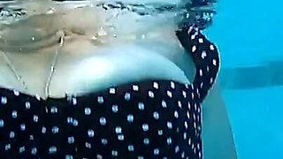 Watch BBW Nurse Vicki Exercise in Pool with Underwater Camera See My