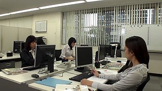 Yuria Sonoda, Neo Kazetani, Kai Miharu, Natsuki Yokoyama in Beauty OL Lesbian Office part 3