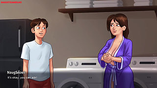 Summertime Saga 05 by Darkcookie - Hot MILF Needs Massage From Horny Pervert Tenant