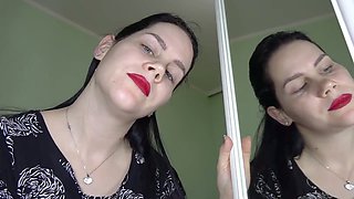 Stunning giantess Anna has some fun with you in POV close-up