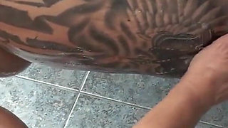 Two Hot MILFs Showering and Fingerfuck