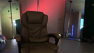 Blonde tight pussy babe solo toy fun in glamour masturbation