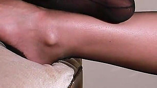 Soft Tease on the Chair - Sheer Elegance