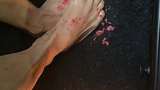 Candle Light on Tiny Feet with Sexy Toes