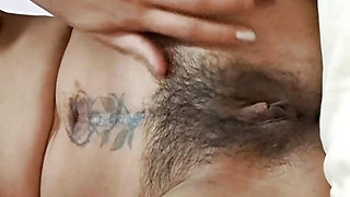 my hairy pussy is my playmate. i like to masturbate before work
