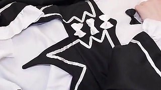 Slutty Maid Miu Akino Has a Clit Orgasm