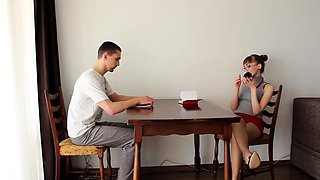 Beauty Amateur Redhead Teen make Perfect Blowjob