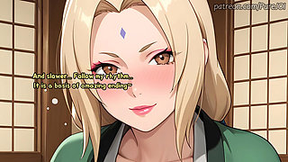 Test your cock's endurance with Tsunade (Game JOI)