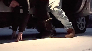 Side of the Road Sex and Submitting to Huge Cock