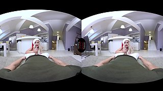 Lola Myluv, Blanche Bradburry VR Porn: Christmas gift from step mom and step daughter - VirtualTaboo