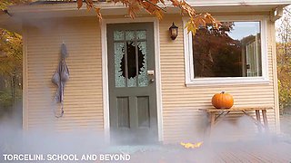 TORCELINI. HALLOWEEN LESSON. Witch teacher. Broomstick Ride! SFW