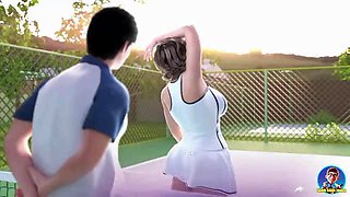 My beautiful tennis partner - Apocalust ep 2 - Big boobs and big ass - Hentai Game