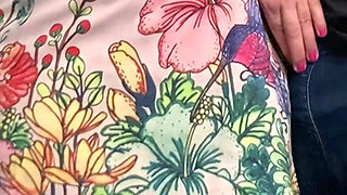 Fingering in Public Transport - No Panties Babe