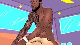 Tattoo Bubble Butt Latina Gets Her Phat Ass Slammed by BBC Cartoon Parody