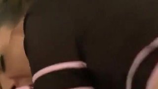 Hot and slutty professor gives a lesson opening her ass to young female students