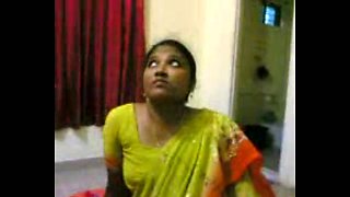 Lewd amateur Indian housewife flashes her ugly natural titties