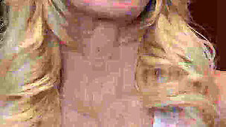 Dirty Blonde Goddess Brittany Andrews Rubs Her Pussy and Tits with Cream!