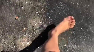 Showing off My Pussy in Angra Dos Reis - Brazil - Common Social Beach