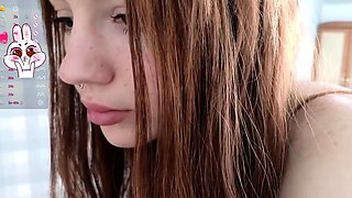 Latex Redhead Teen Mistress Makes You Jerk Off