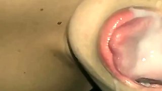 My Wife Sucks All The Cum After Cuckold Creampie - Real Homemade Blowjob
