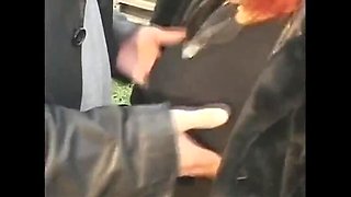 Black and White Orgy Party - Mommy in Uniform Loves Young Cock Gangbang