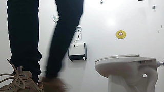 Camera pissing hospital toilet