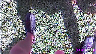 Racy Dark-haired MILF - Horny Fucked by the Pool