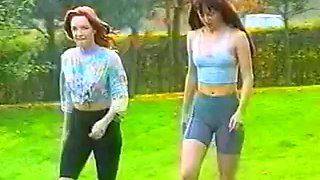 Dancing dirty.: Brunette, Fetish  Public Porn