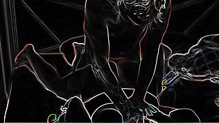 Hair Pulling Doggystyle on a Neon Night