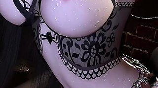 3D Big Boobs Slut Asian Babe Have Her First Time Threesome Sex
