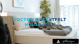 Girlsway - insane kelsey kane gets aroused by Big Tits medic Little Puck's check