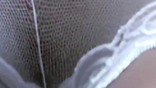 Sabrina: horny brunette Sabrina doing a strip