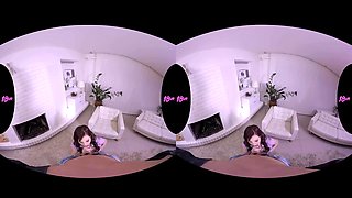 Elena Vega And Virtual Reality - Redhead Teen 18+ Craves For Creampie