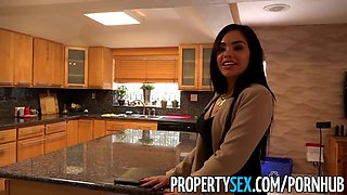 Hot Latina real estate agent fucks her client like a porn star