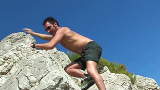 This redhead milf is outdoor screwed in a real nice place!