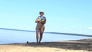 My Wife on the Beach