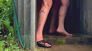 Public Sex with a Pregnant Stranger with Creampie