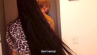 Busty MILF was handcuffed with tape and fucked hard by a stranger