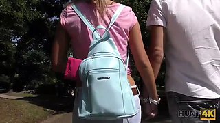 Hunt4k. scanty cuckold sees girlfriend screwed in various positions