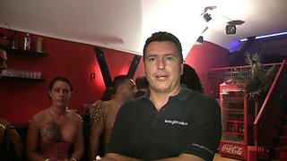 Horny MILF Fucked by a Horde of Cocks and Soaked in Cum From Head to Toe