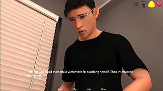 Step Sister Jerk of Office Employe Big Cock